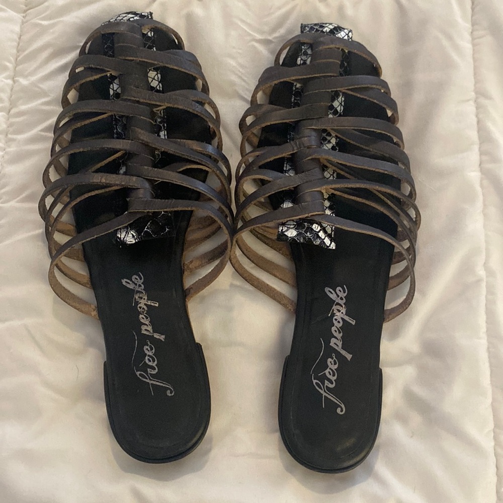 Free people black sandals